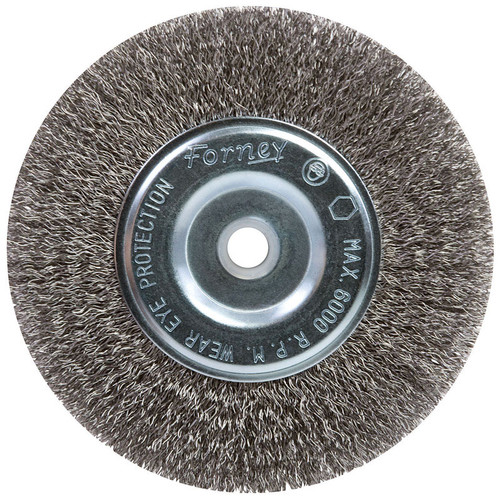 Forney - 72745 - 6 in. Crimped Wire Wheel Brush Metal 6000 rpm 1 pc