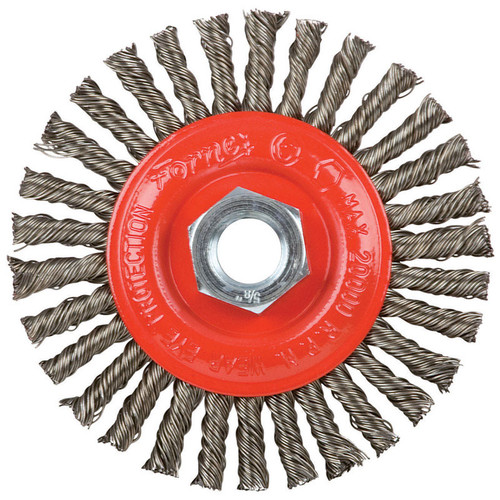 Forney - 72760 - 4 in. Stringer Wire Wheel Brush Metal 20000 rpm 1 pc