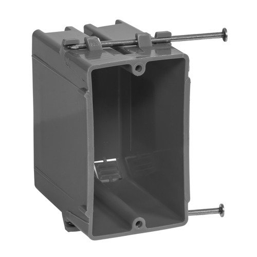 Gardner Bender - BOX-NS20 - 20 cu in Rectangle PVC 1 gang Electrical Box Gray