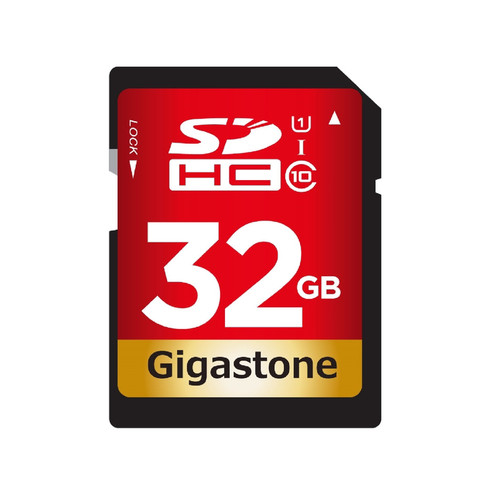 Gigastone - GS-SDHC80U132G - 32 GB SDHC Flash Memory Card 1 pk