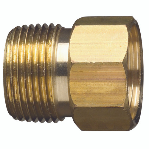 GIlmour - 800774-1002 - Gilmour 3/4 in. Brass Threaded Male/Female Hose Connector