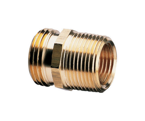 GIlmour - 877054-1002 - Gilmour 3/4 in. Brass Threaded Double Male Hose Connector