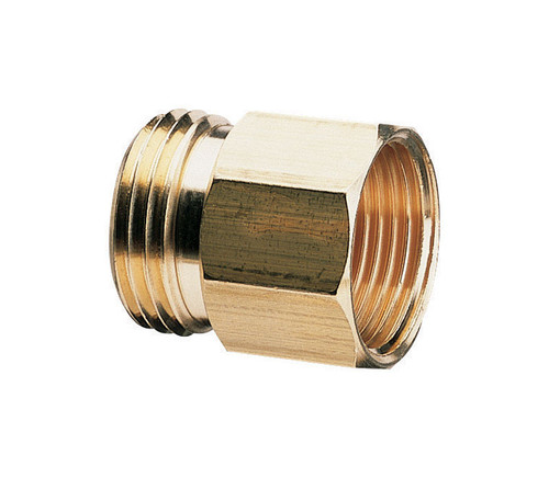 GIlmour - 807704-1002 - Gilmour 3/4 in. Brass Threaded Male/Female Hose Connector
