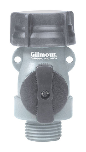 GIlmour - 800014-1001 - Gilmour 5/8 in. Polymer Threaded Male Hose Shut-off Valve