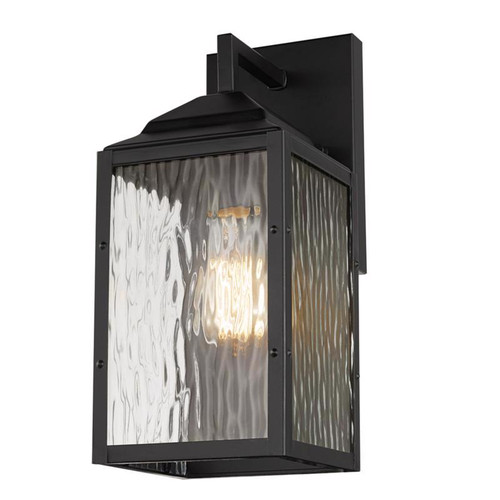 Globe Electric - 44216 - Miller 1-Light Black Downlight Wall Sconce