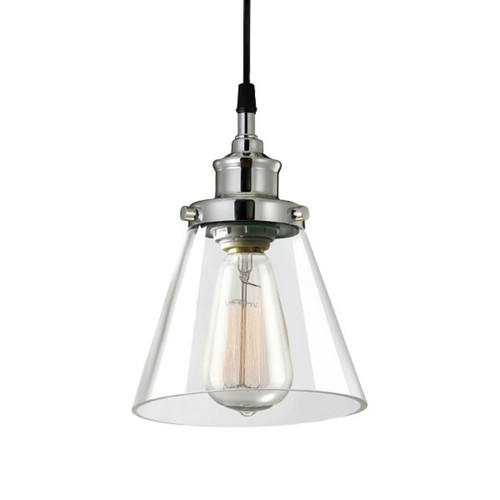 Globe Electric - 60946 - Parker Chrome Clear 1 lights Pendant Light