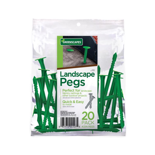 Greenscapes - 46648 - 4-1/2 in. L Landscape Fabric Pegs - 20/Pack