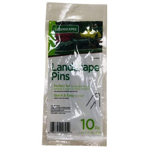Greenscapes - 85364 - 1 in. W X 4 in. L Steel Landscape Fabric Pins 10 pk