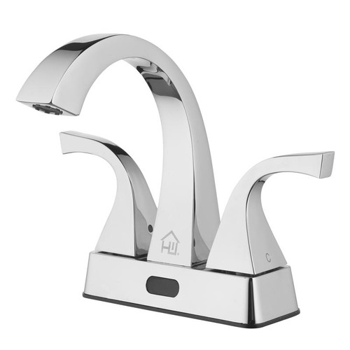 Homewerks - 27-B423S-HW - Chrome Motion Sensing Two-Handle Bathroom Sink Faucet 4 in.