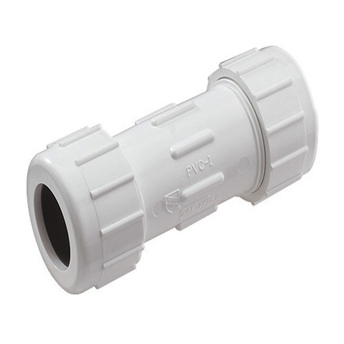 Homewerks - 511-43-3-3 - Schedule 40 3 in. Compression T X 3 in. D Compression PVC Repair Coupling