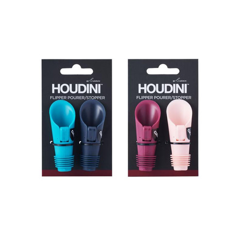 Houdini - W6122T - Assorted Plastic Stopper/Pourer