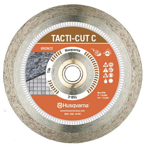 Husqvarna - 542761261 - Tacti-Cut Dri Disc 7 in. D X 5/8 in. S Continuous Rim Diamond Saw Blade 1 pk