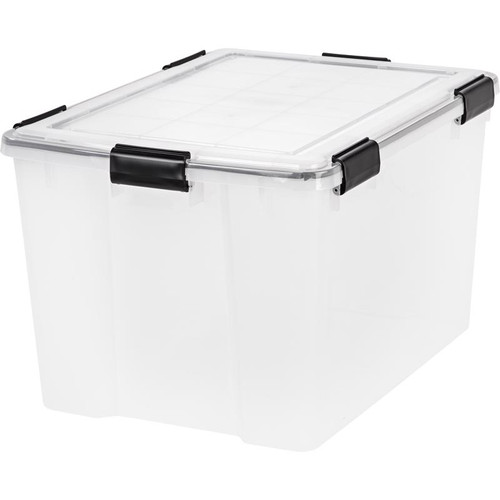 IRIS - 110586 - WEATHERTIGHT 14.5 in. H X 17.75 in. W X 23.6 in. D Stackable Storage Tote