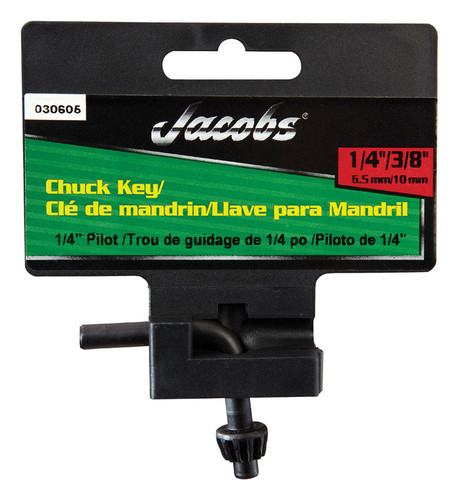 Jacobs - 30605 - 1/4 to 3/8 in. S X 1/4 in. S KGA Chuck Key L-Handle Steel 1 pc