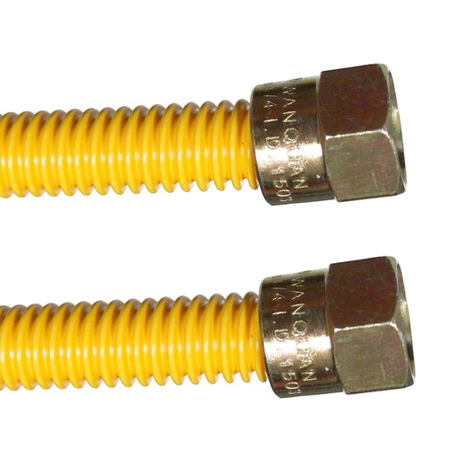 JMF - 19C-9999-10FP - 1/4 in. 3/8 in. D 10 in. Corrugated Stainless Steel Gas Connector