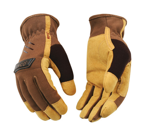 Kinco - 2014-L - Men's Outdoor Driver Gloves Brown L 1 pair