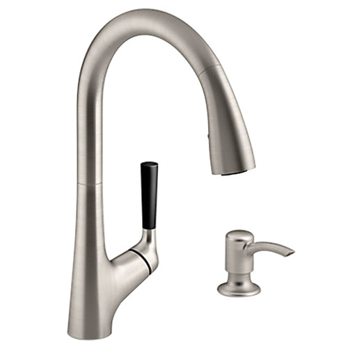 Kohler - R562-SD-VS - One Handle Stainless Steel Pull-Down Kitchen Faucet