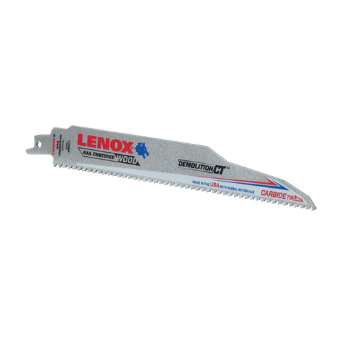 Lenox - 1832143 - Demolition CT 9 in. Carbide Tipped Reciprocating Saw Blade 6 TPI 1 pc