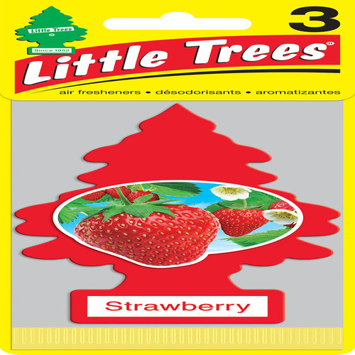 Little Trees - U3S-32012 - Red Strawberry Air Freshener 3 pk