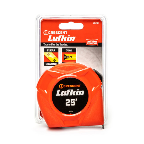 Lufkin - L625N - 25 ft. L X 1 in. W Hi-Viz Power Return Tape Measure 1 pk