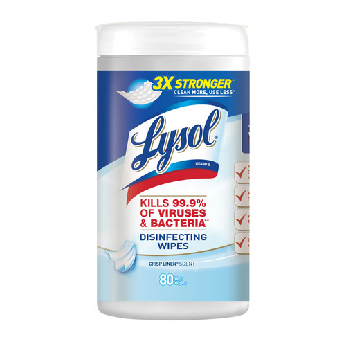 Lysol - 1920089346 - Fiber Weave Disinfecting Wipes 80 pk