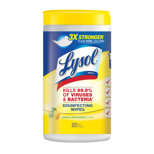 Lysol - 1920077182 - Lemon & Lime Blossom Scent Disinfecting Wipes 80 ct 1 pk