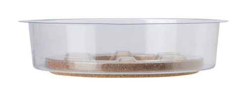 Miracle-Gro - SMGCKV14 - 1.5 in. H X 14 in. D Cork/Plastic Hybrid Plant Saucer Clear