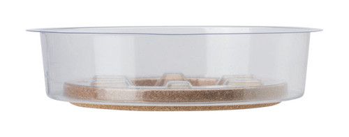 Miracle-Gro - SMGCKV06 - 1.5 in. H X 6 in. D Cork/Plastic Hybrid Plant Saucer Clear