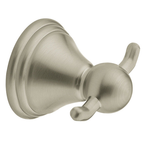 Moen - DN8403BN - Preston 2.25 in. H X 2.5 in. W X 2.375 in. L Brushed Nickel Robe Hook