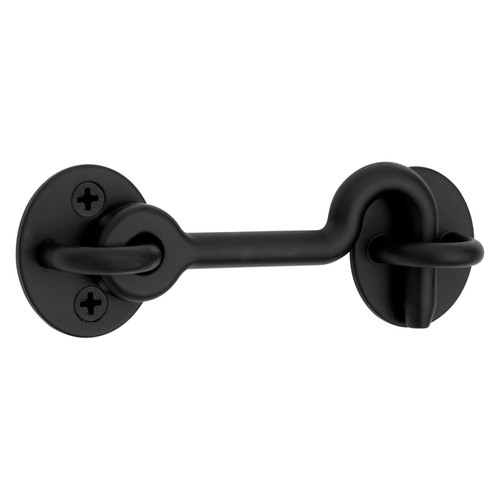 National Hardware - N700-153 - Matte Black Steel Hook and Eye Closure 1 pc