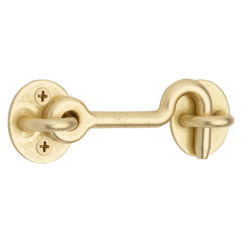 National Hardware - N700-154 - Brushed Gold Steel Hook and Eye Closure 1 pc