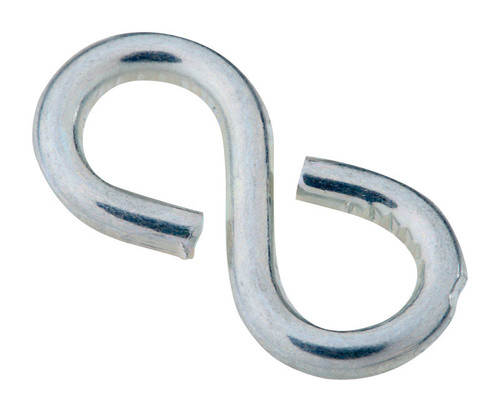 National Hardware - N121-434 - Zinc-Plated Silver Steel 7/8 in. L Closed S-Hook 1 pk