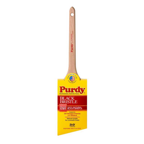 Purdy - 144024030 - Black Bristle Adjutant 3 in. Medium Stiff Angle Paint Brush