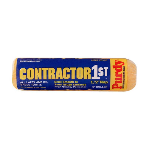 Purdy - 144688093 - Contractor 1st Polyester 9 in. W X 1/2 in. S Paint Roller Cover 1 pk