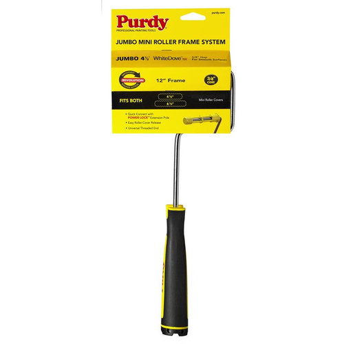 Purdy - 14A784014 - White Dove 4-1/2 in. W Jumbo Mini Paint Roller Frame Threaded End