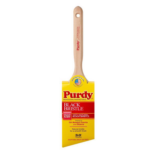 Purdy - 144116030 - Black Bristle Extra Oregon 3 in. Medium Stiff Angle Paint Brush