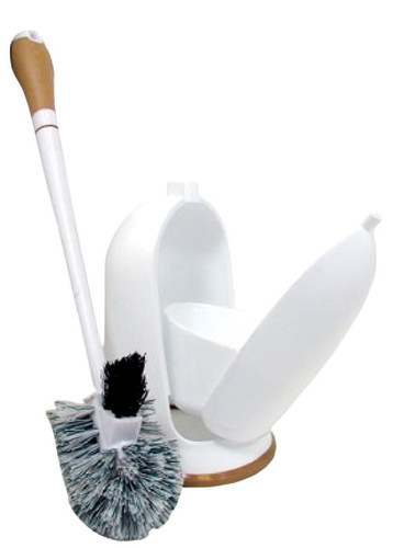 Quickie - 315MB - Home Pro 3.5 in. W Plastic/Rubber Handle Brush and Caddy