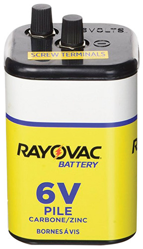 Rayovac - 945R4C - 6-Volt Zinc Carbon Lantern Battery 1 pk Bulk