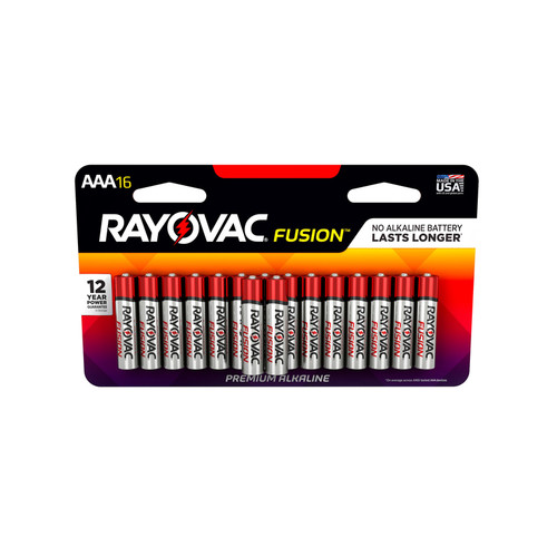 Rayovac - 824-16LTFUSK - Fusion AAA Alkaline Batteries 16 pk Carded