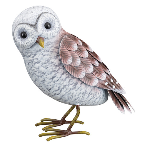 Regal Art & Gift - 12988 - Multicolored Metal 8 in. H Barn Owl Statue