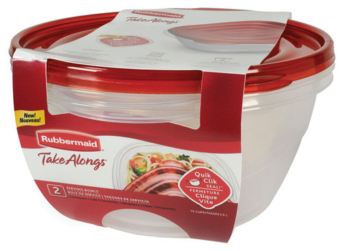 RubberMaid - 2086745 - 13 cups Clear Food Storage Container 2 pk