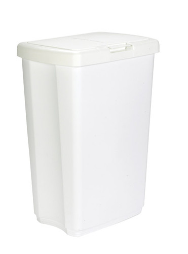 RubberMaid - 2339WHT - 13.25 gal White Plastic Spring Top Wastebasket