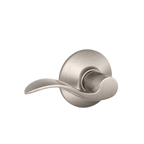 Schlage - F10VACC619 - Accent Satin Nickel Passage Lockset ANSI Grade 2 1-3/4 in.