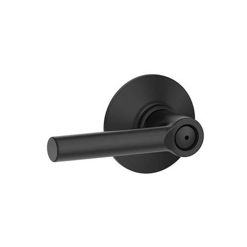 Schlage - F40VBRW622 - Broadway Matte Black Privacy Lever Right or Left Handed