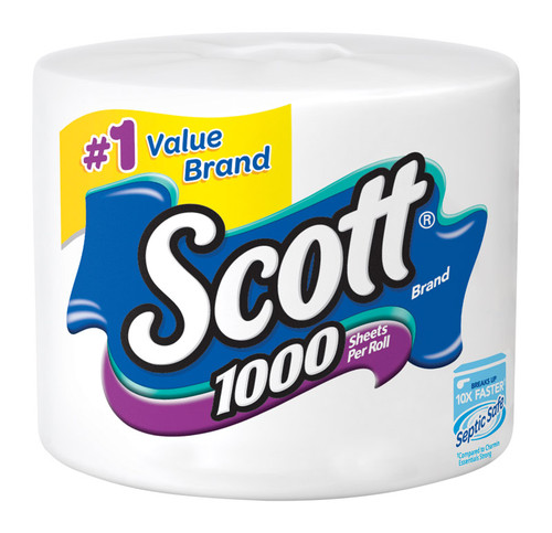 Scott - 39327 - Toilet Paper 1 Rolls 1000 sheet 104.8 ft.