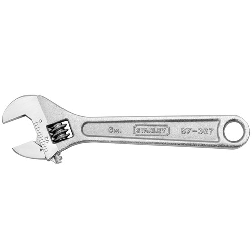 Stanley - 87-367 - Metric and SAE Adjustable Wrench 6 in. L 1 pc