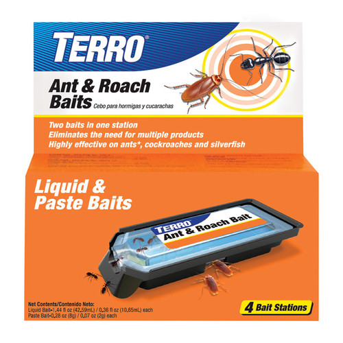 TERRO - T360 - Ant and Roach Bait Station 4 pk