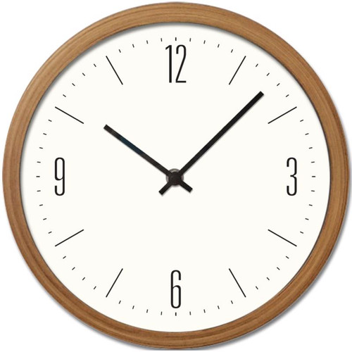 Westclox - 32886O - 10 in. L X 10 in. W Indoor Contemporary Analog Wall Clock Glass/Plastic Beige