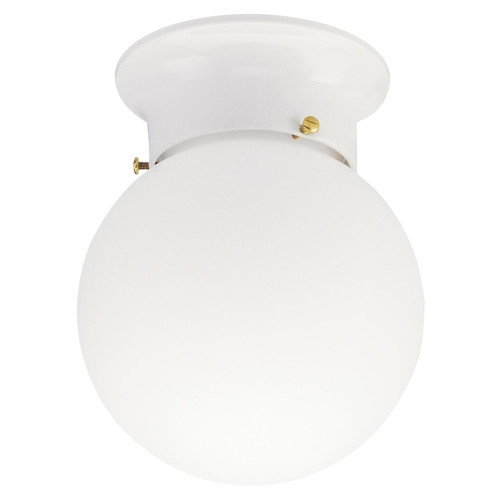 Westinghouse - 66607 - 7.25 in. H X 6 in. W X 6 in. L White Ceiling Fixture