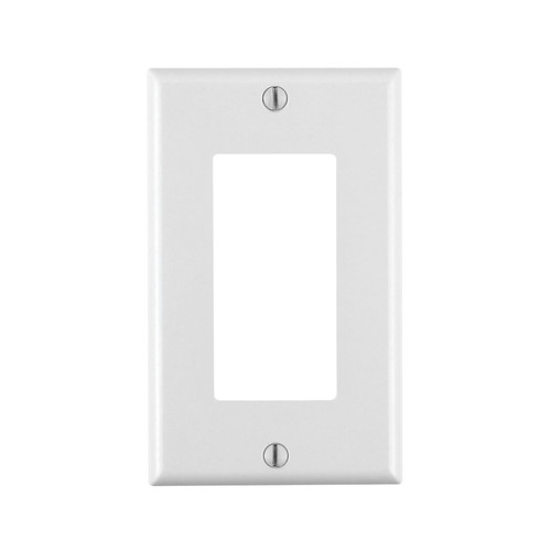 Leviton - 80401-2AW - White 1 gang Thermoset Plastic Wall Plate 1 pk